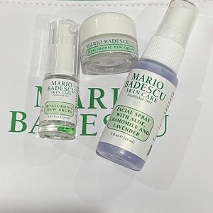 Mario Badescu Deluxe sample and cosmetic bag